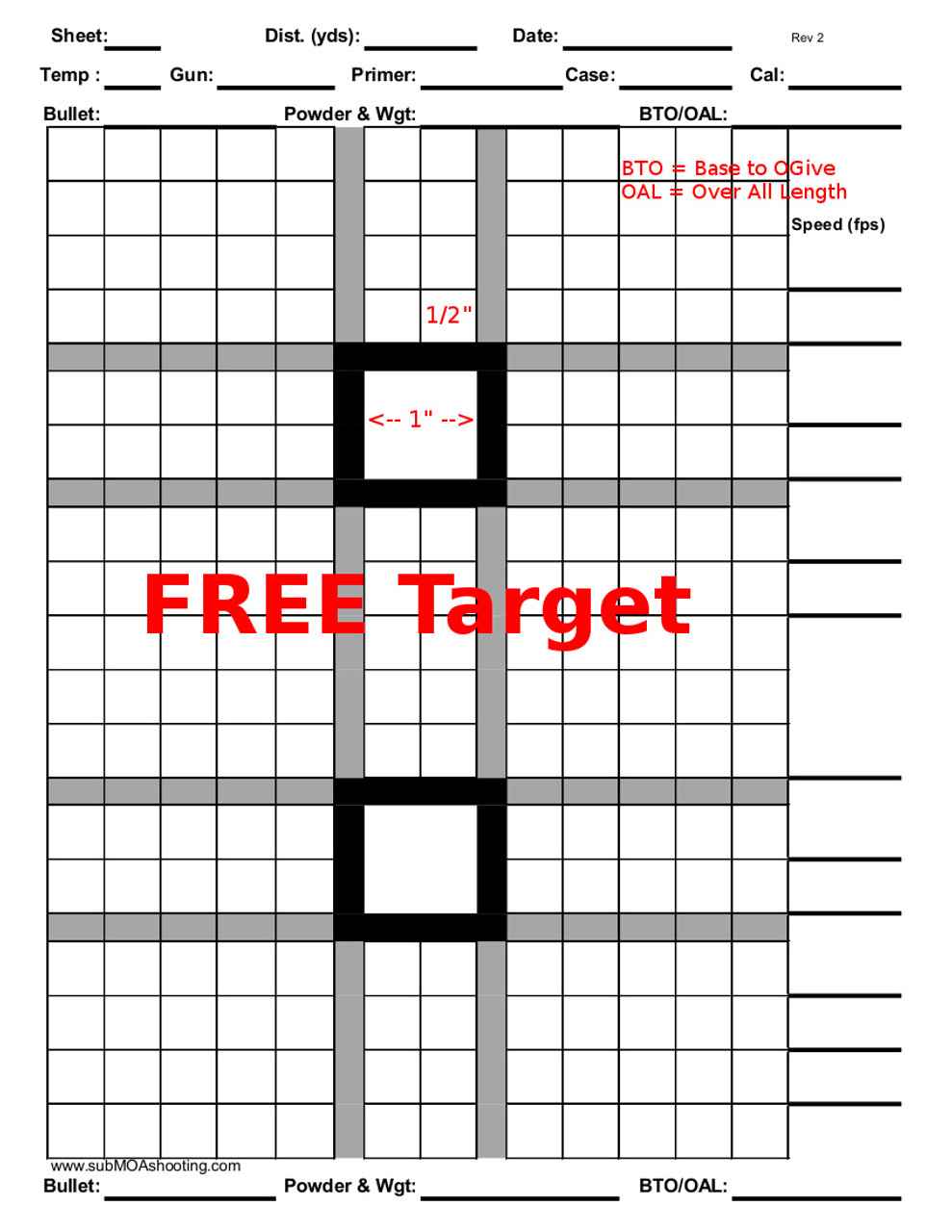 Printable 8.5\ photograph regarding Printable Shooting Targets 8.5 X 11 referred to as Printable 8.5\